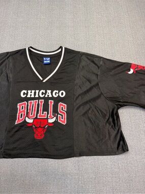 Ultra Game NBA Chicago Bulls Cropped Mesh Jersey Top 3X
